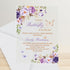 Purple Lavender Butterflies Floral Baby Shower Quince Acrylic Invitation CWIBA22 - Clear Wedding Invites