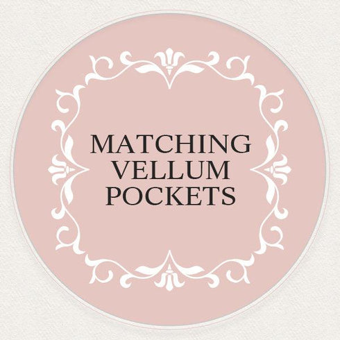 Matching Vellum Pockets for 5x7" Invitations