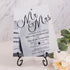 MR & MRS modern vellum wedding invitations with photo overlay CWIV32