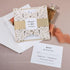 neutral ivory wedding invitations with champagne liner CWIL77