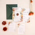 terra cotta, rust and greenery vellum wedding invitations with wax seal CWIV24