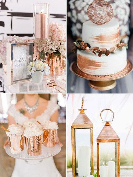 Copper theme wedding 60 photos - Astyledwedding.com