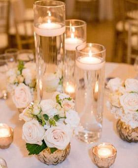 10 Floating Candle Wedding Centerpieces Ideas For 2024/2025 – Clear ...