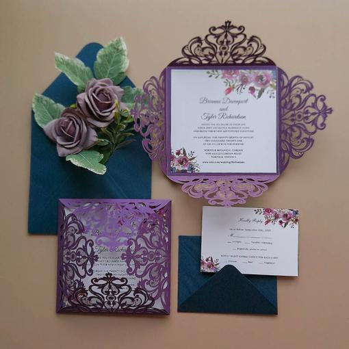 Moody Wedding Invitations – Clear Wedding Invites